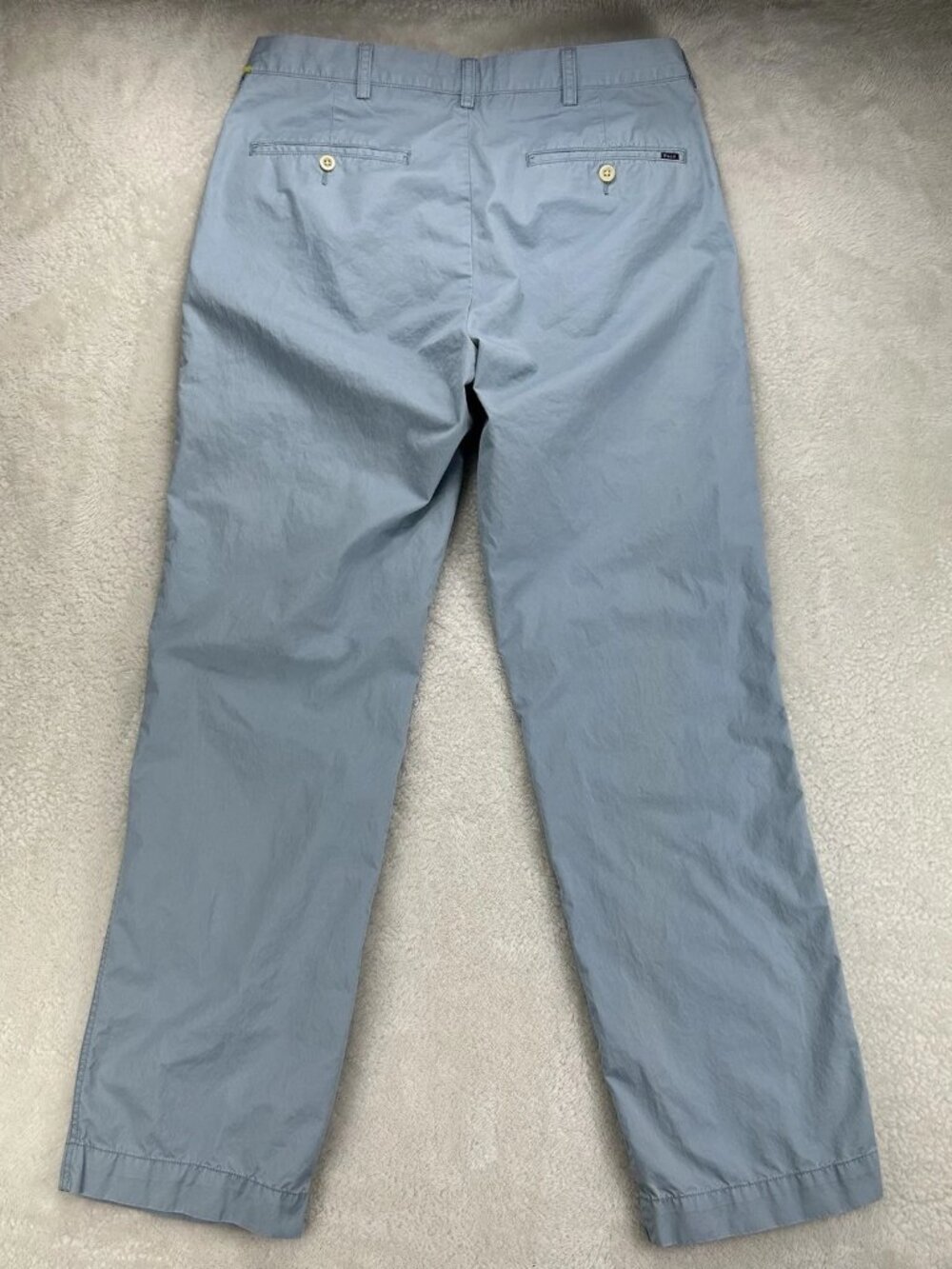 Polo Ralph Lauren Suffield Pants 31x32 Light Blue Solid Pima Cotton (Tag-32x32) - Picture 10 of 15